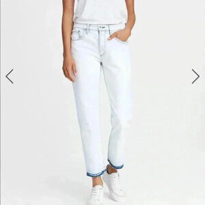 Rag & Bone Rosa Mid-Rise Boyfriend Desert White